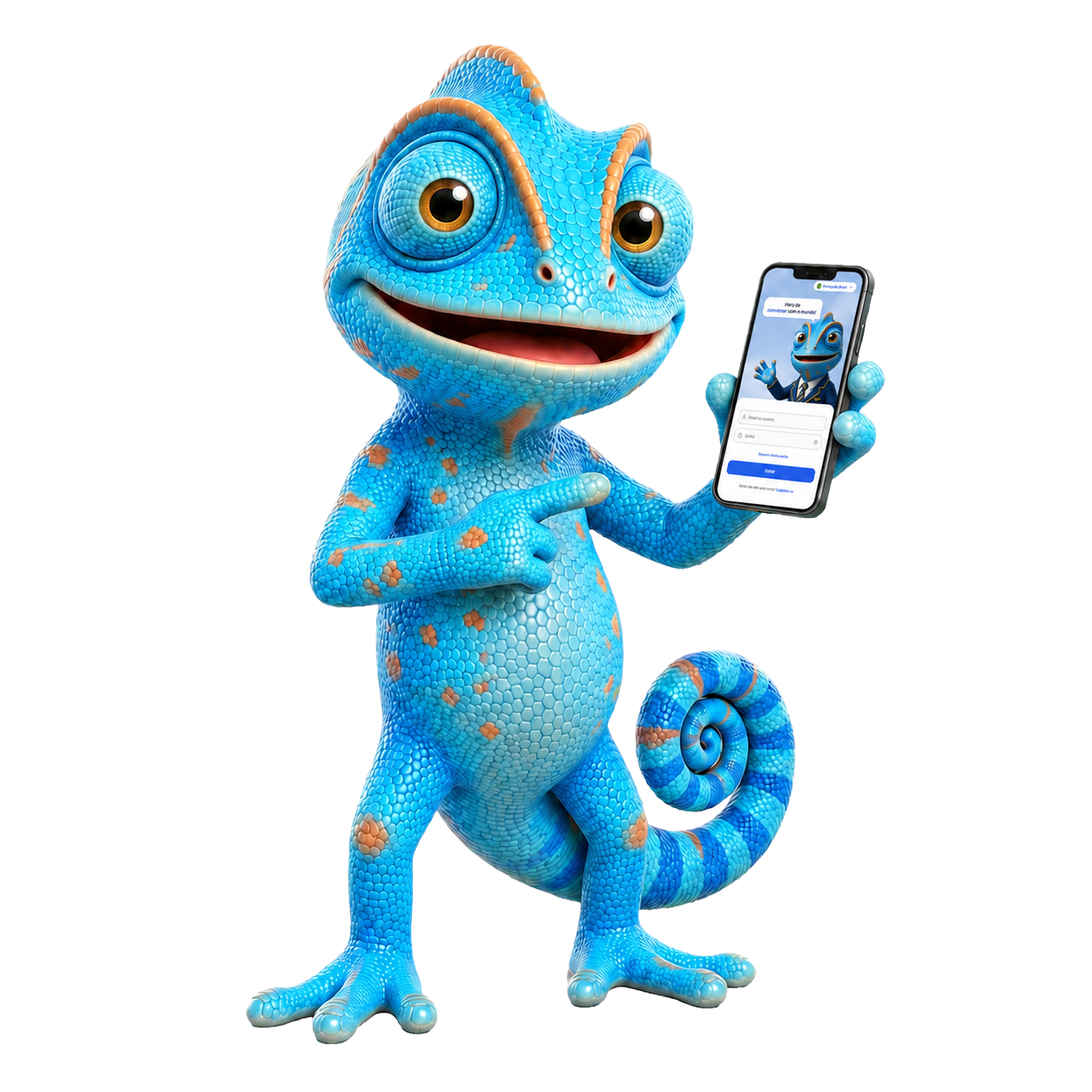 Chameleon CTA Mascot
